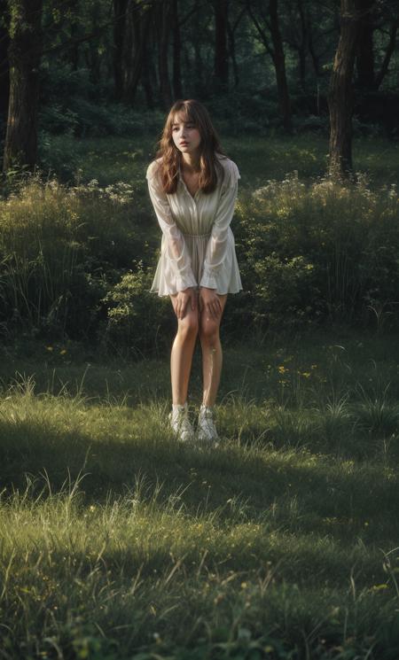 35345-495757654-1girl,slg,grass,shaggy hair, sarashi,beautiful long legs,shallow depth of field, night ,🤒,.png